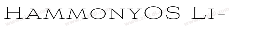 HammonyOS Li字体转换